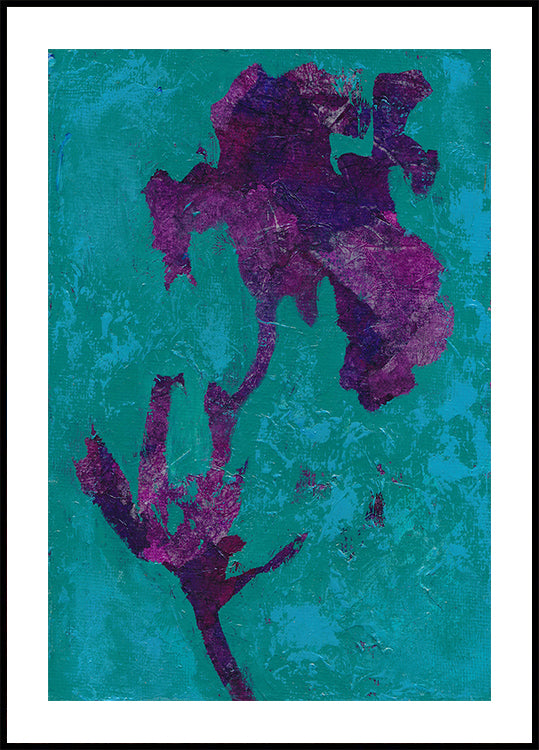 Purple Iris Poster