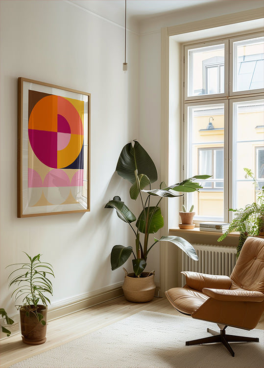 Colorful Geometric Shapes Poster
