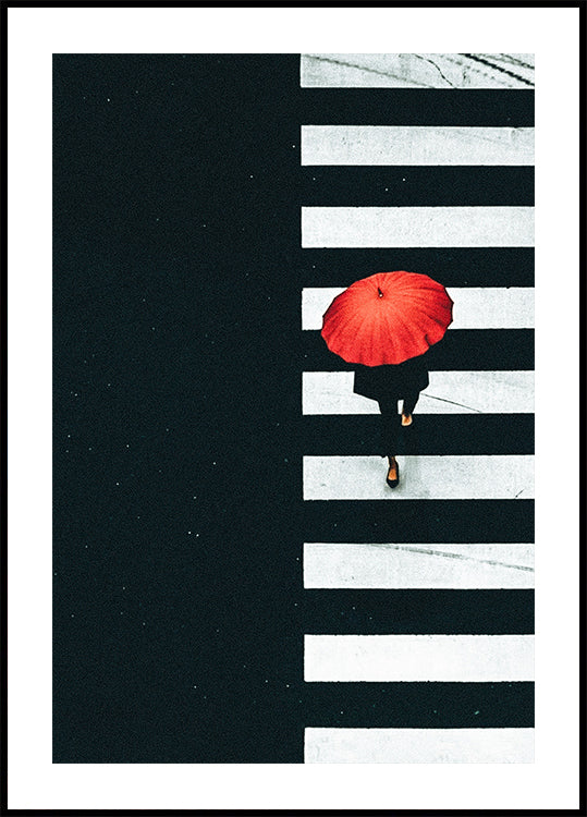 red umbrella Poster