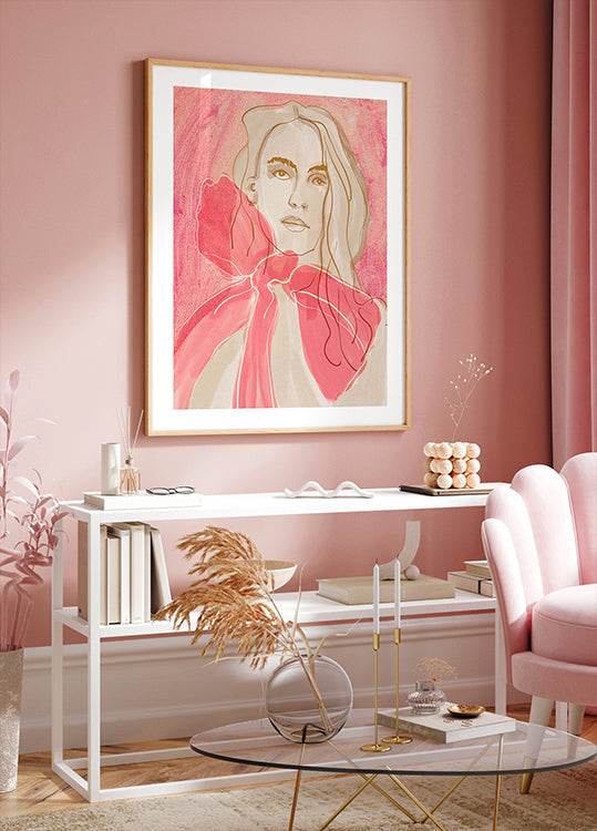Ethereal Red Poster