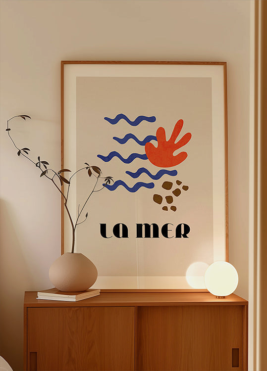 La Mer Abstract Ocean Poster No. 02 Poster