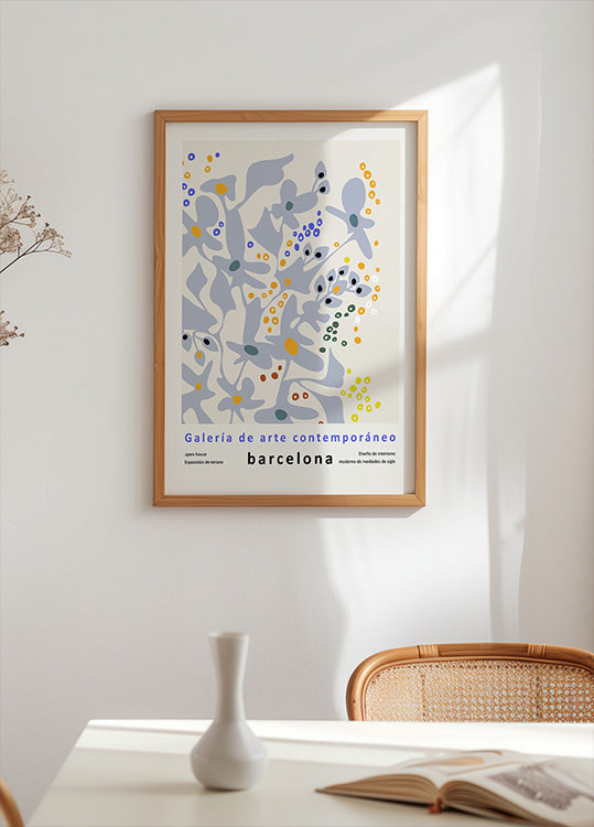 Contemporary art gallery Barcelona design and interior Poster
