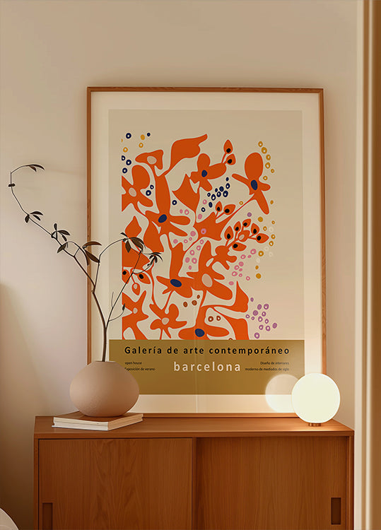Contemporary art gallery Barcelona design and interior Poster