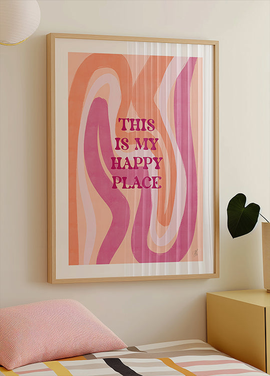 Peach'Pink Explosion No. 4 Poster