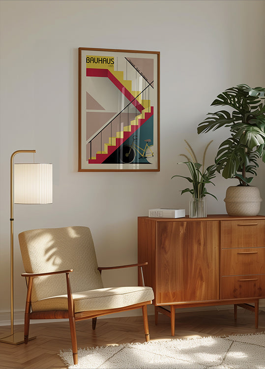 Bauhaus-Gestalt. Rad. Moderne Shape. Wheel. Modern Poster