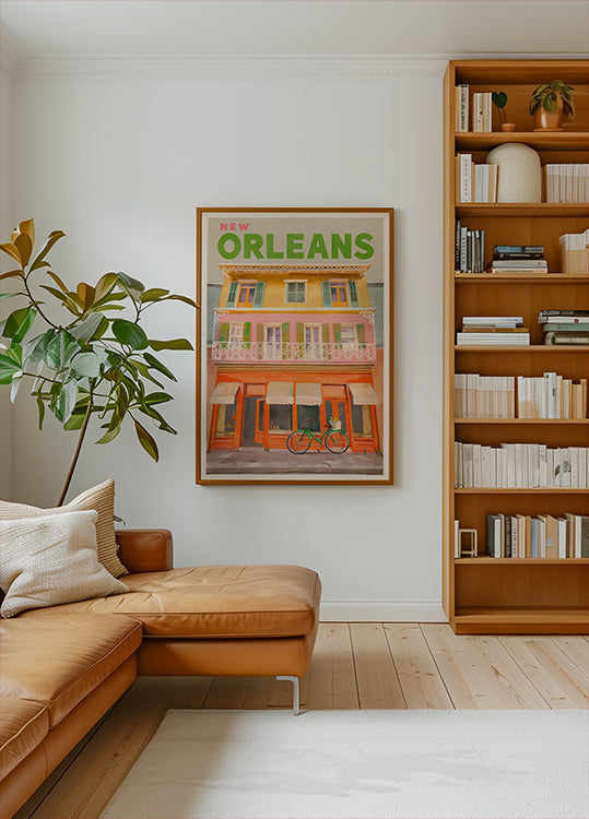 New Orleans Louisiana Vintage Travel Poster