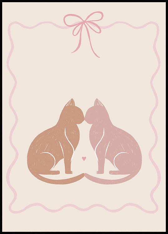 Two Cats in Love Poster