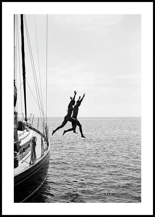 Jumping From a Boat Poster