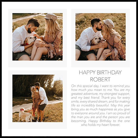 Minimalistic Happy Birthday Personal Poster