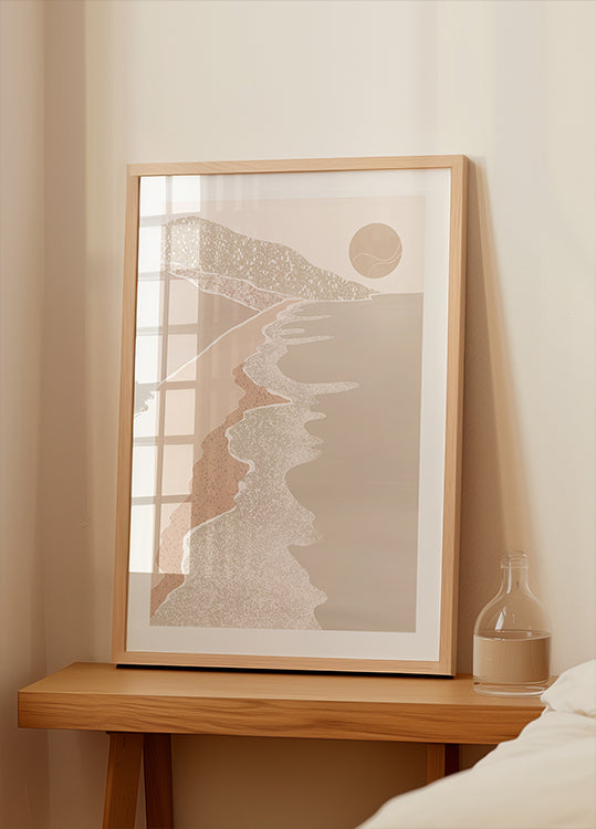 Abstract Seaside Poster