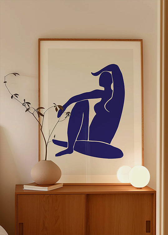 Figure Bleu Poster