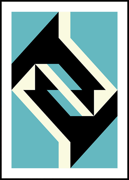 Geometric Illusion Poster