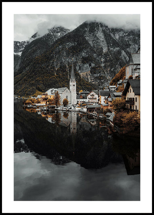 Autumn in Hallstatt Poster