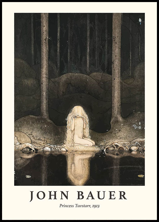 Princess Tuvstarr by John Bauer Poster