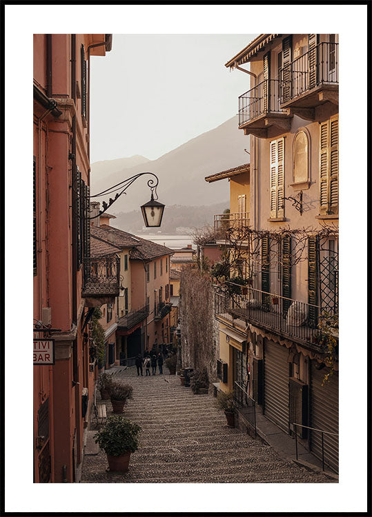 Sunset in Bellagio Poster