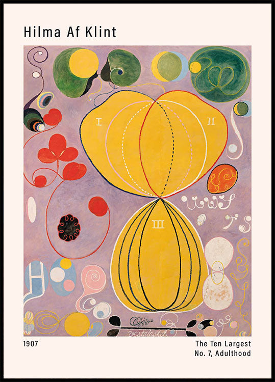 The Ten Largest, No. 7, Adulthood by Hilma af Klint Poster