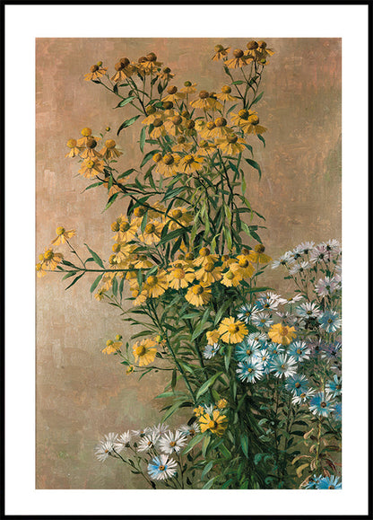 Fall Flowers By Gunnar Gunnarsson Wennerberg Poster