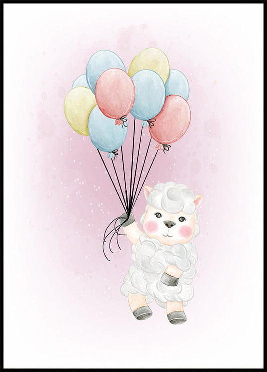 Animals And Balloons No. 4 Poster