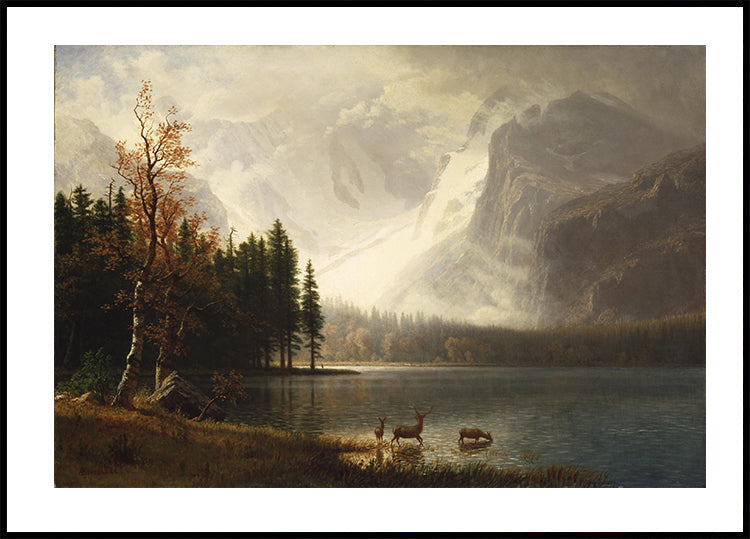 Estes Park Colorado Whyte's Lake By Albert Bierstadt Poster