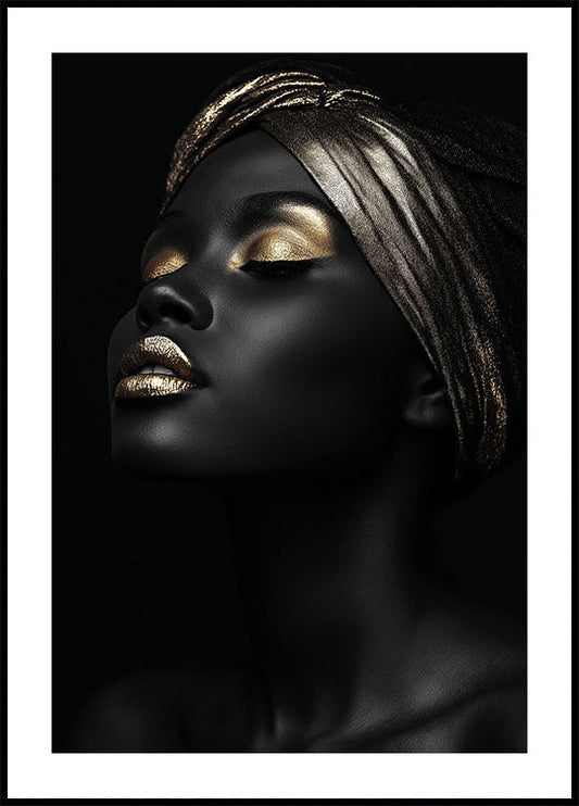 African Golden Woman II Poster