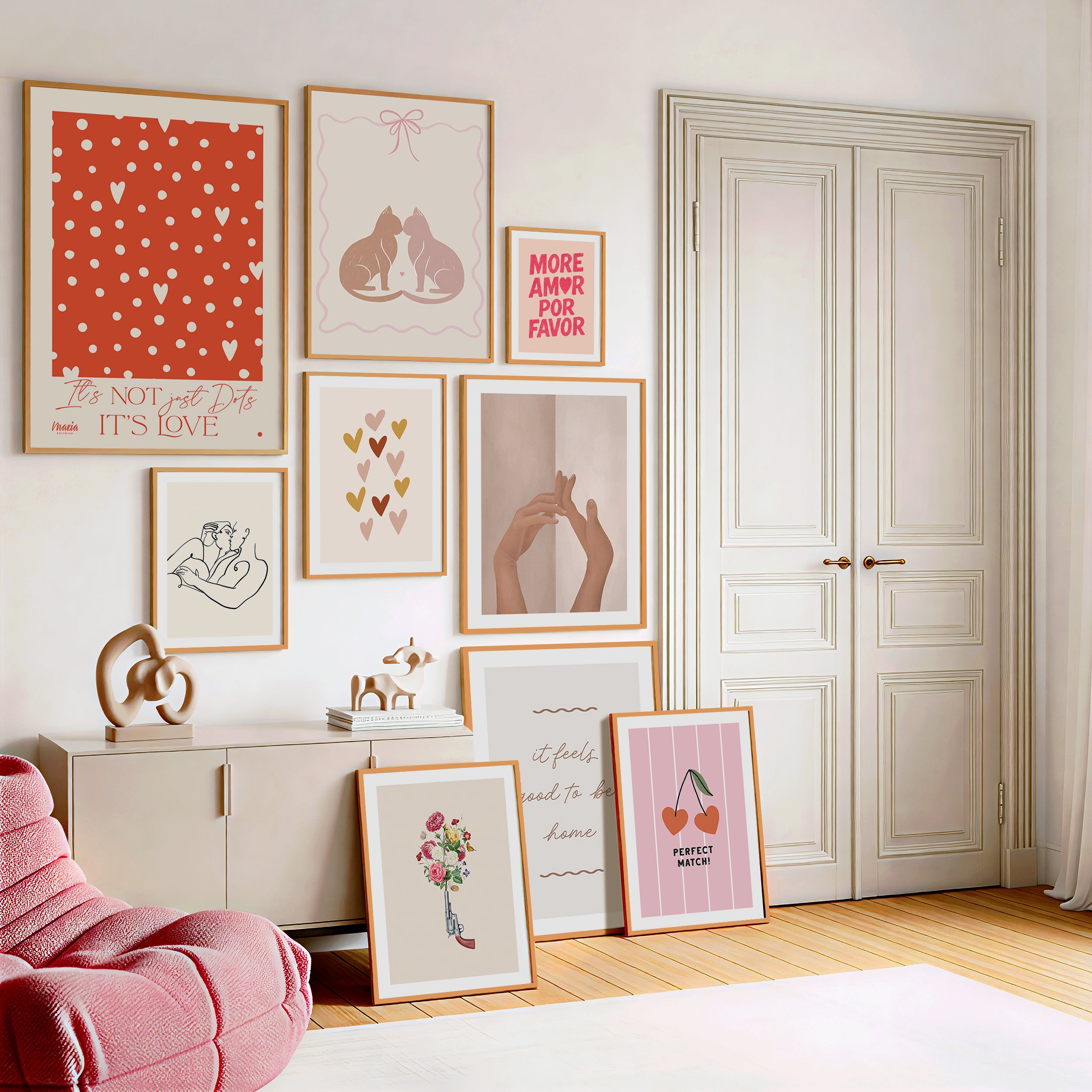 Valentine's Day Gallery Wall Set Poster