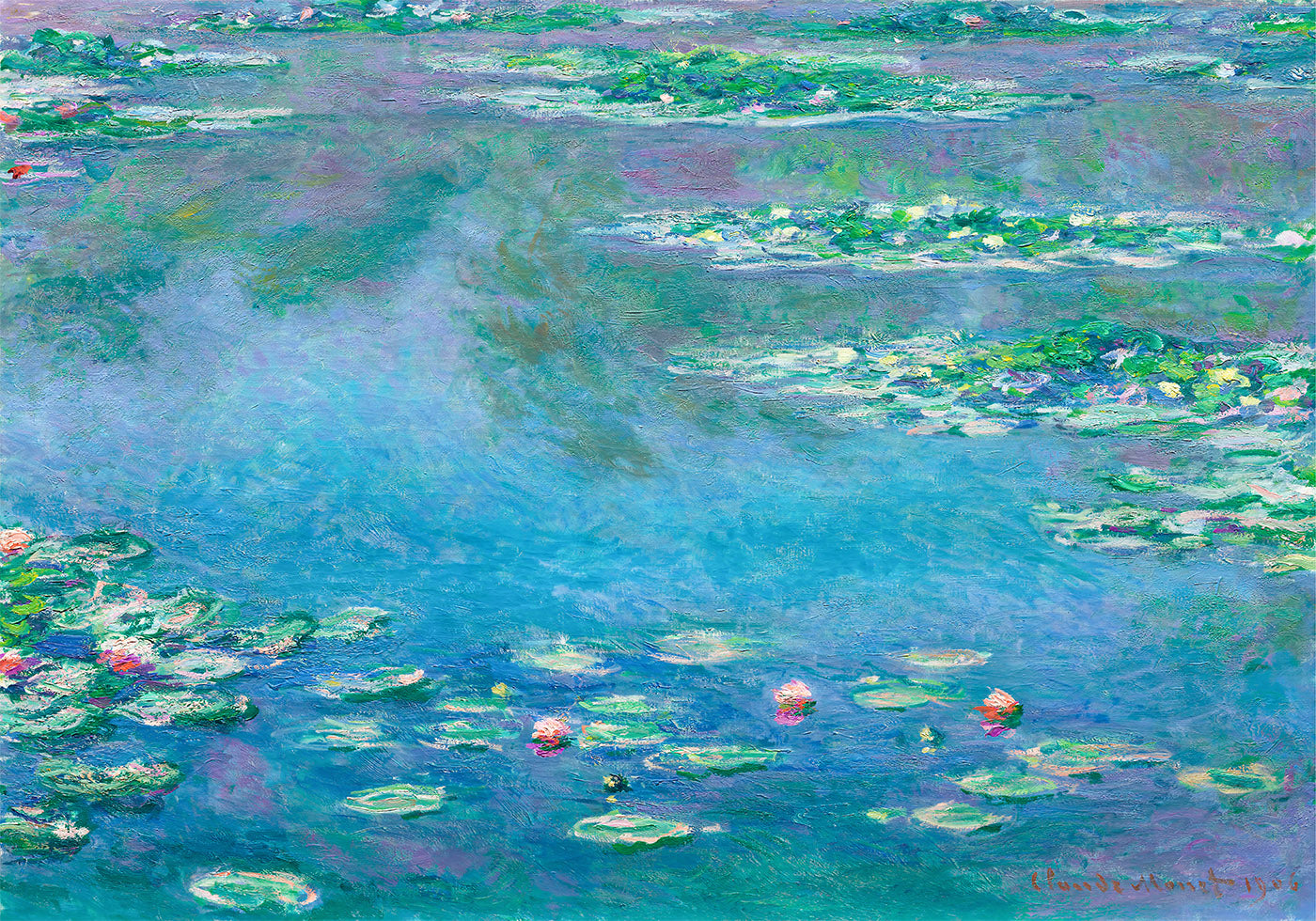 Water Lilies by Claude Monet 1906 Poster