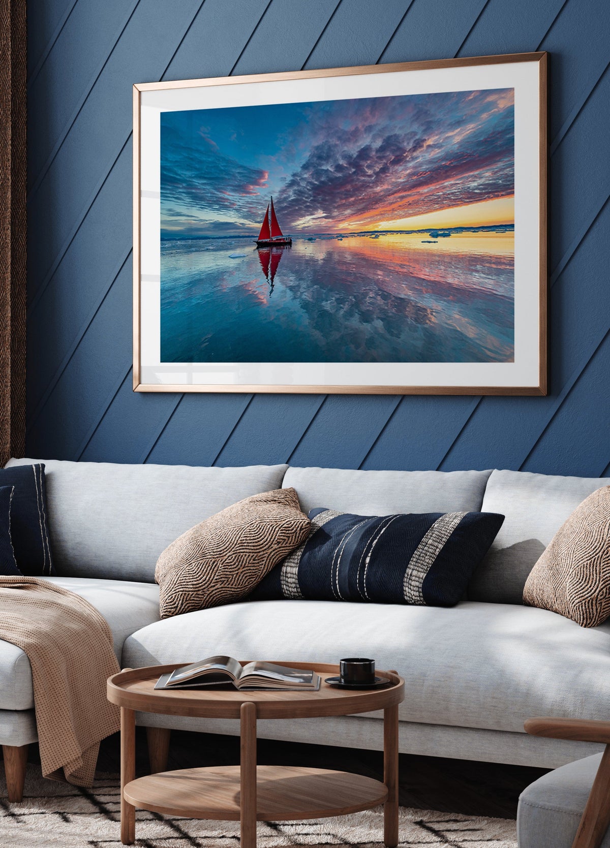 Greenland fire sky Poster