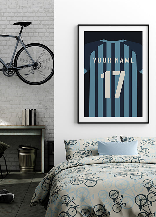 Personalized Football Jersey Poster
