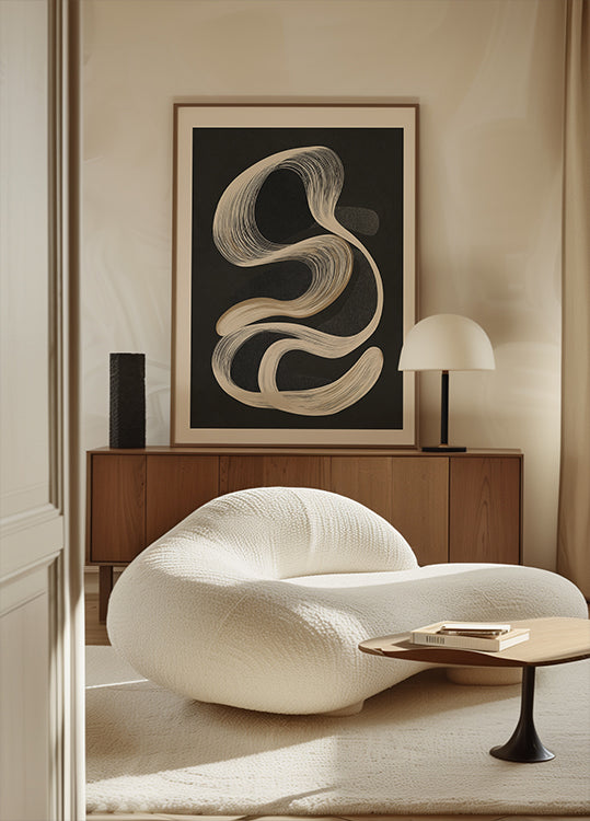 Abstract Line Movement Poster