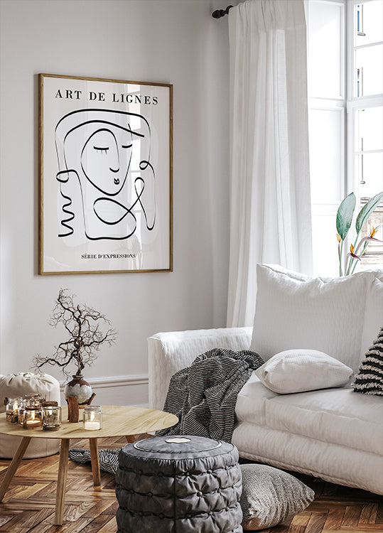 Art De Lignes No. 3  Poster