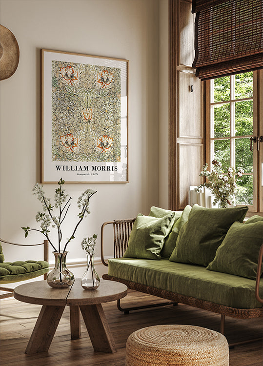 William Morris Honeysuckle 1876 Poster