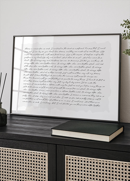 Personalized Wedding Song Poster