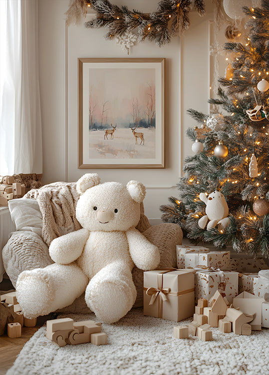 Rehe im Winter Poster