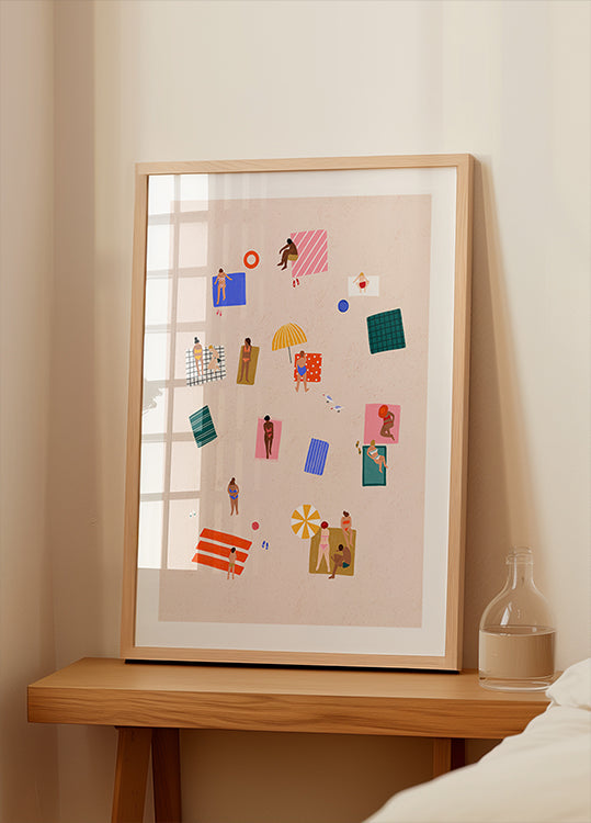 Beach Towel Harmony Poster