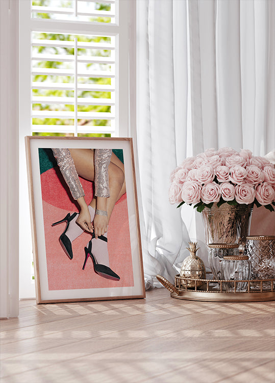 Getting Ready Pink Poster