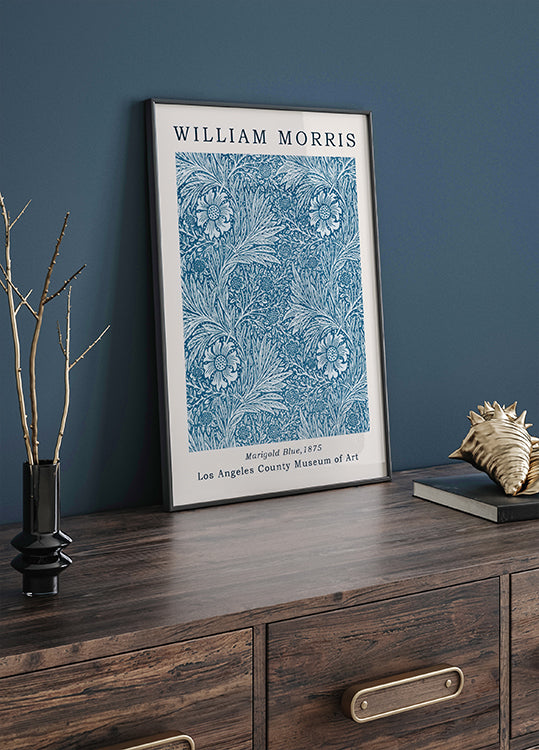 Marigold Blue Poster