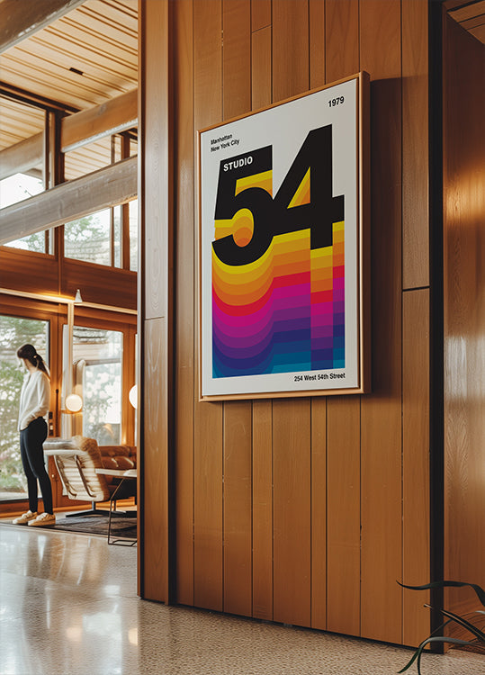 Studio 54 Retro Design Poster