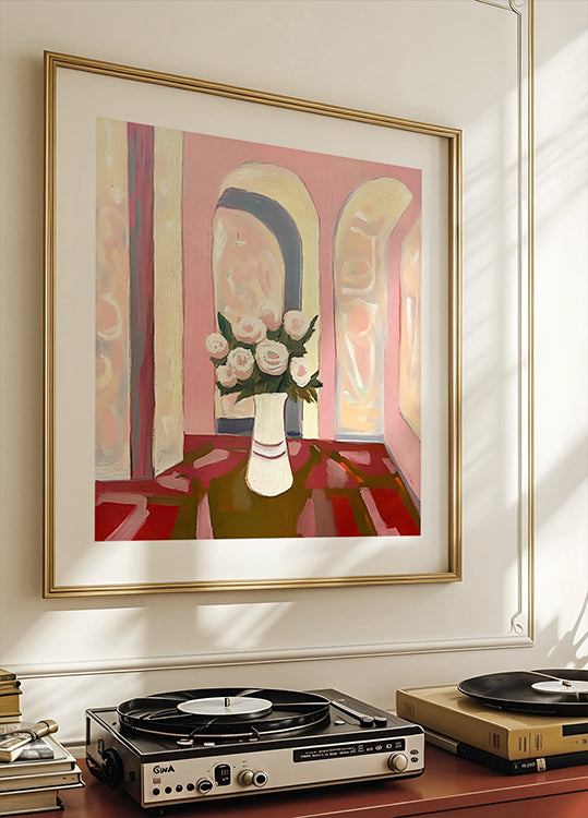 Roses In A Vase Poster