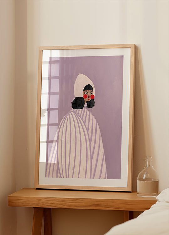 The Woman With the White Hat Poster