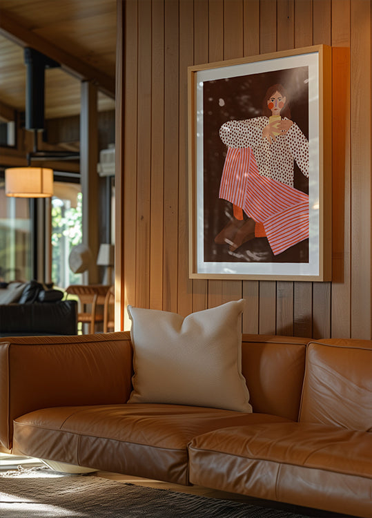 Woman With the Cup of Tea  Poster