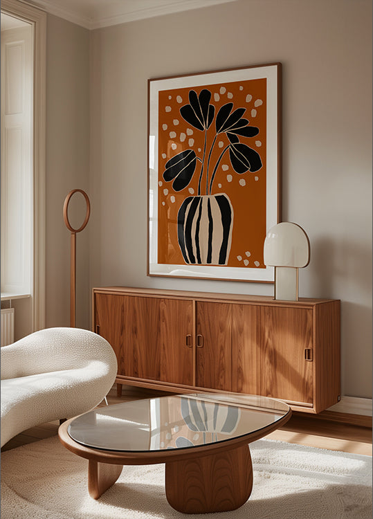 Ochre Still Life No 4 Poster