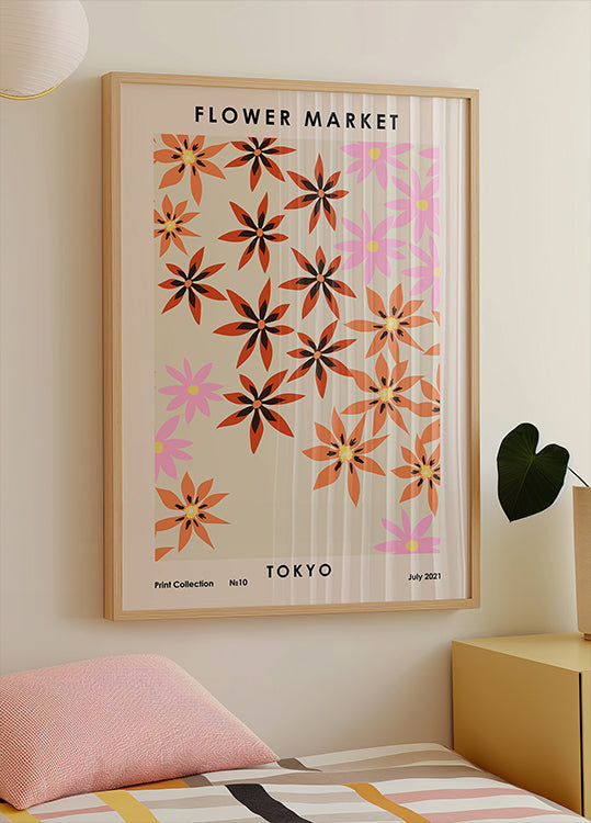 Flower Market Tokyo  Poster