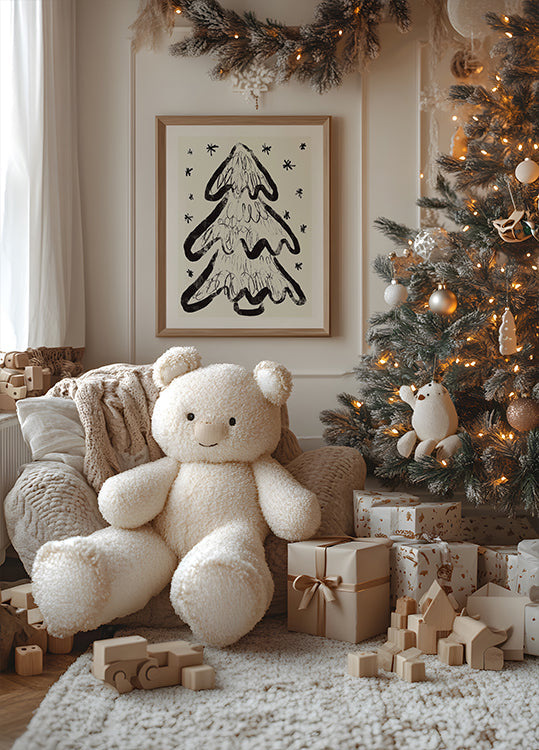 Swirly Pine Dreams Poster
