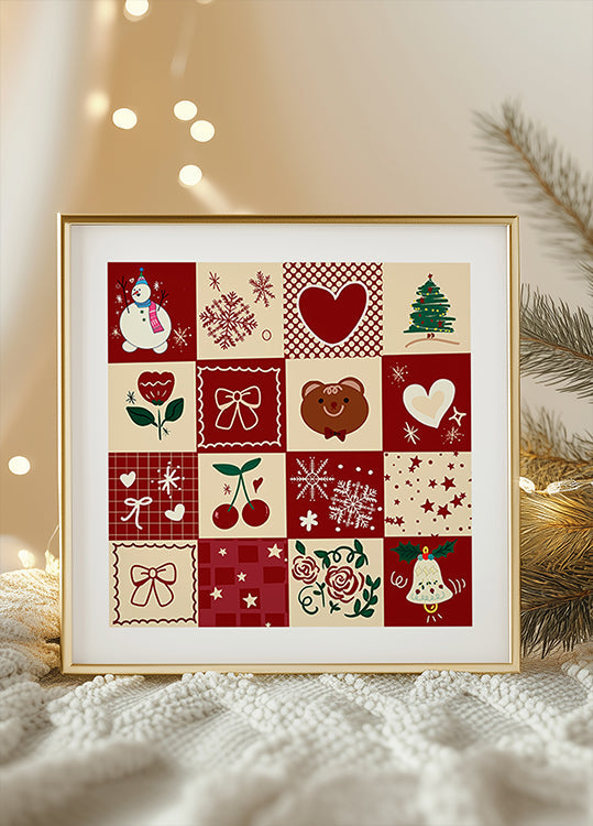 Xmass pattern Poster