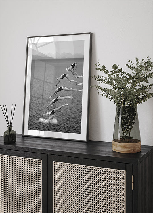 The beauty of diving Poster