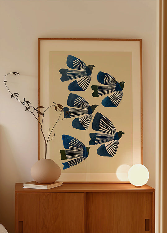 Birds In Flight Poster