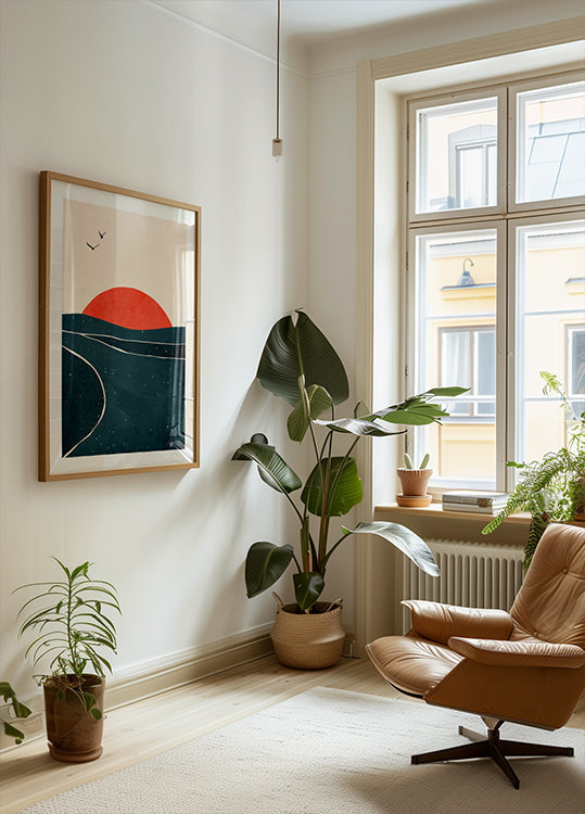 Dancing Seagulls Poster