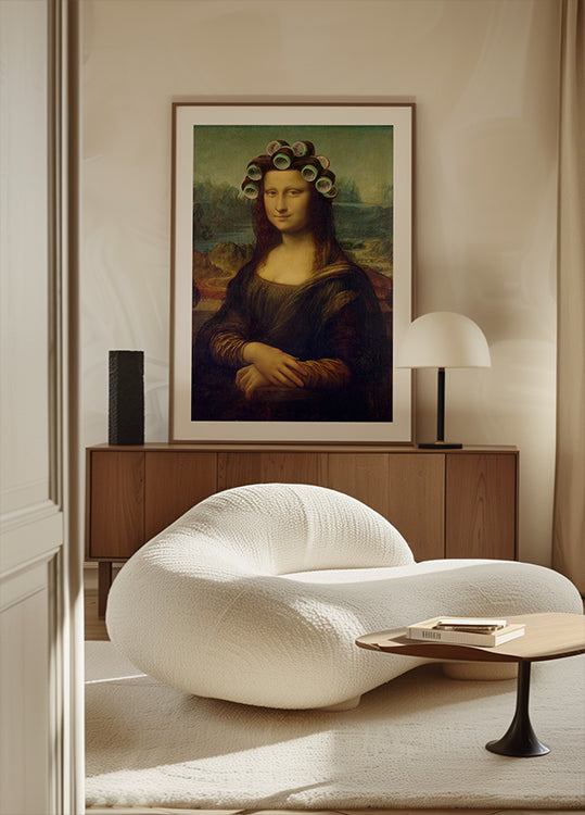 Mona Lisa -  the Curly Girly Edition Poster