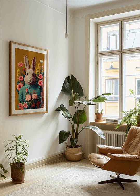 Bunny in Bloom Poster