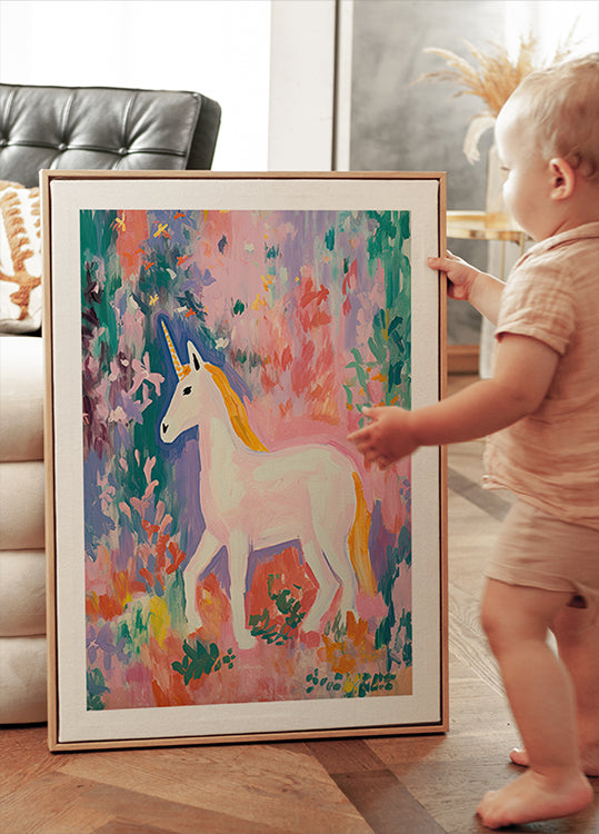 Colorful Unicorn Poster